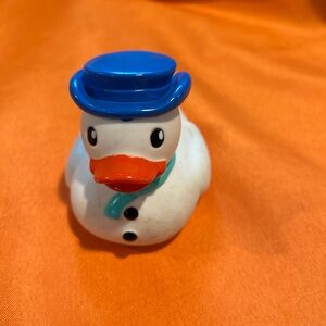 Infantino Snowman Rubber Duck Blue Hat 2013